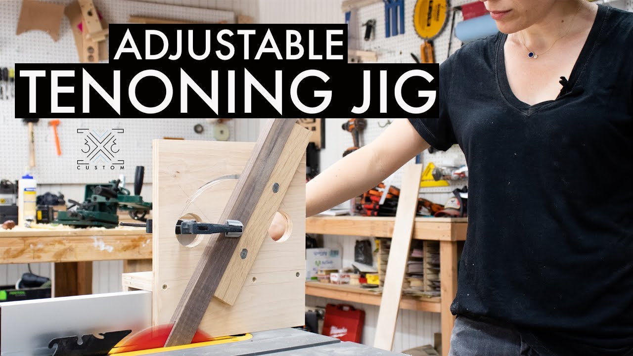 How to Make an Adjustable Tenoning Jig // Angled Joinery // Woodworking Jig