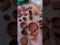 DIY mini clay pots making at home ||#satisfying #redclay #claypots #crunchyasmr #shorts #ytshorts