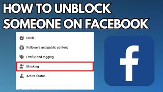 How to Unblock Someone on Facebook (2023)