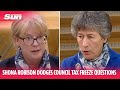 Shona Robison dodges council tax freeze questions