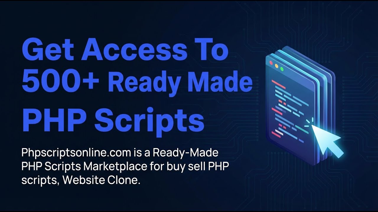 Pjp Script Get Access To 500+ Ready Made PHP Scripts - YouTube