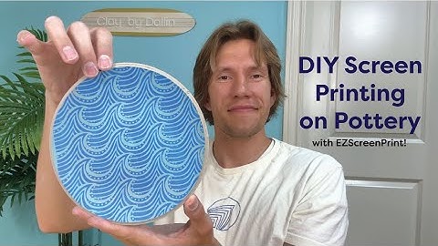 DIY Screen Printing on Clay! Super Quick, and Super EZ