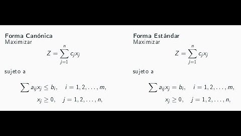 Standard Form Linear Programming