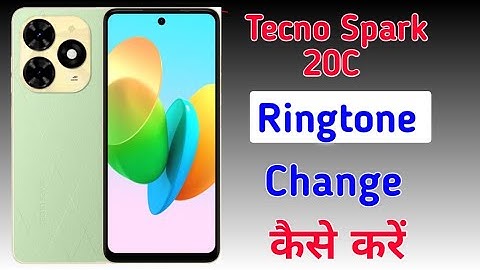 How To Change Ringtone in Tecno spark 20c || Tecno Spark 20C Me Ringtone Setting /ringtone badle