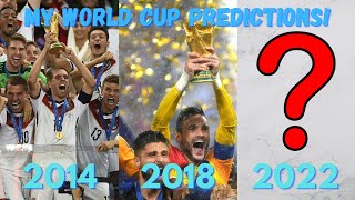 My 2022 World Cup Predictions!