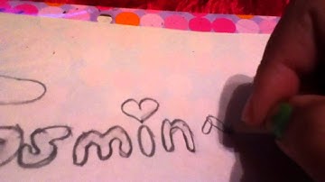 How to spell Jasmine in bubble letters