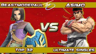 Cirque 3 Top 16 - BeastModePaul (Hero) Vs. Asimo (Ryu) Smash Ultimate - SSBU