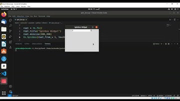 Spinbox Widget Tkinter Python