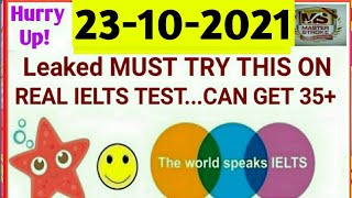 23 OCTOBER 2021 IELTS EXAM LISTENING ANSWERS | 23 OCTOBER LISTENING ANSWERS