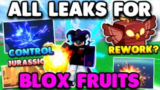 All NEW Blox Fruit Leaks   Jurassic ISLAND, and FRUIT REWORKS Coming SOON!