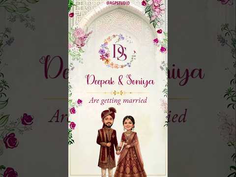 Wedding invitation e-invite video