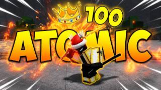 Getting A 100 KILLSTREAK With Atomic Samurai In The Strongest Battlegrounds...
