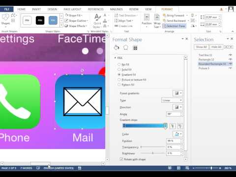 iOS 7 in Word - 07/30 - MAIL ICON