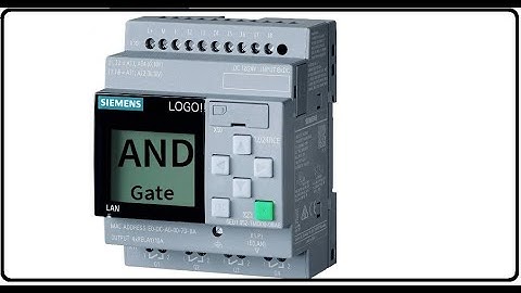 Programming Real LOGO! - "AND" Gate.