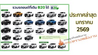 รถยนต์ที่เติมน้ำมัน B20 ได้
