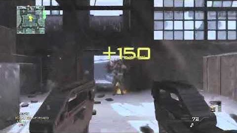 Call Of Duty MW3 Multiplayer Gameplay with golden M4A1