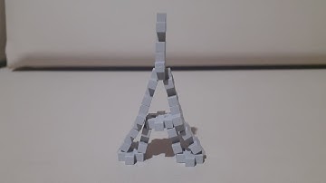How to build the Eiffel Tower model out of Plus-Plus building blocks