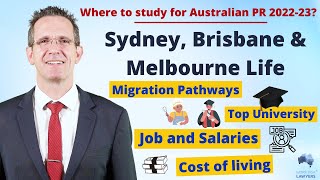 Study in Sydney, Melbourne & Brisbane for Australian PR - Skilled Visa 491/190 vs TSS 482 Visa