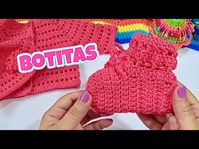 Como hacer Bonitos calcetines a crochet medias para bebé 3 a 6 meses lindo  crochet 