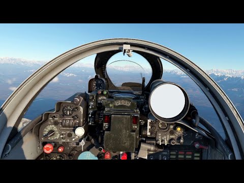 Видео: Бой на МиГ-21С (Р-13-300) в VR шлеме в War Thunder. СБ режим.