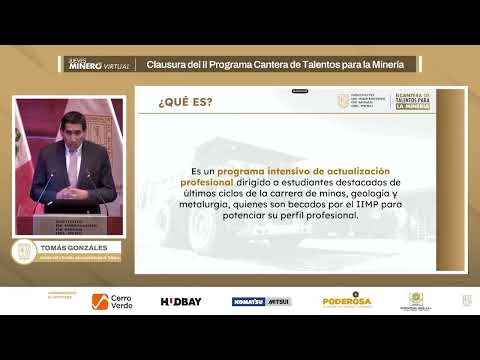 IIMP CLAUSURÓ SEGUNDA EDICIÓN DE LA "CANTERA DE TALENTOS PARA LA MINERÍA"