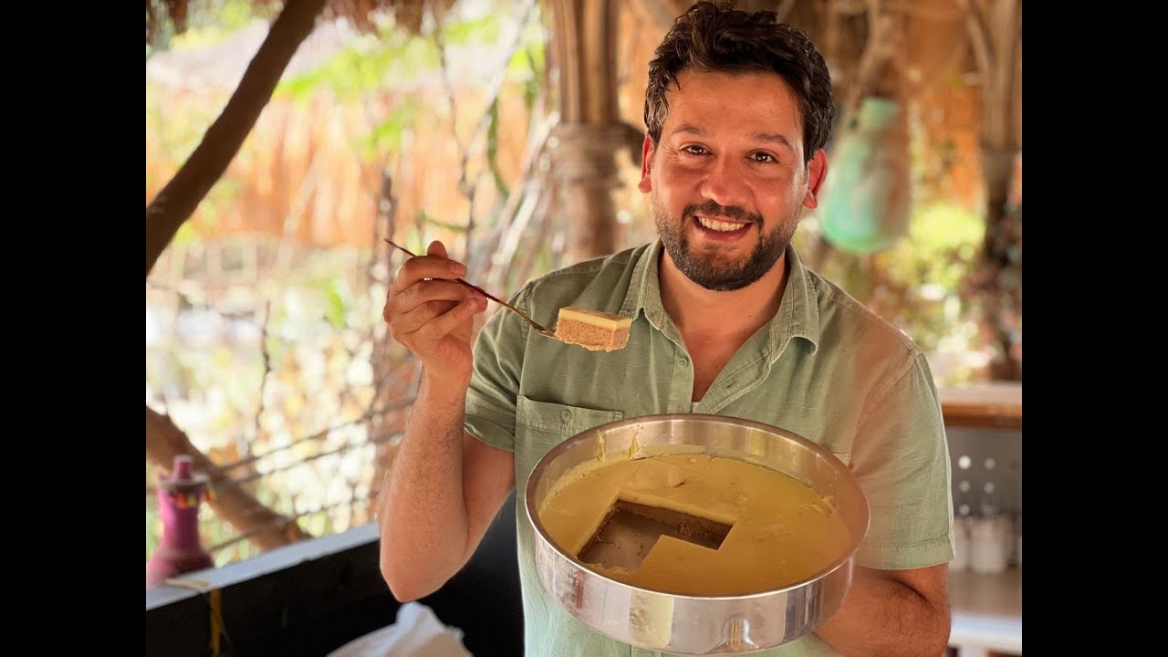 إتعزمت بره وقالولي عاوزين نحلي 😇فعملت شغل عالي طبقات السميد بالكريم كراميل 😋 إنسي البسبوسه وإعملي دي