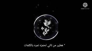 ♡♡ هطير من تاني لحمزه نمره بالكلمات ♡♡