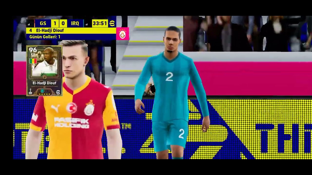 e football oyununda rakibimi yendim💪