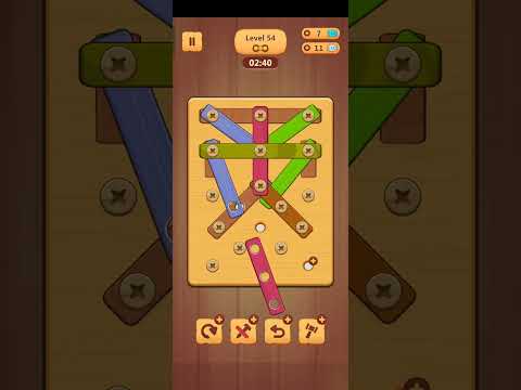 Wood nuts and bolts games level 54 walkthrough