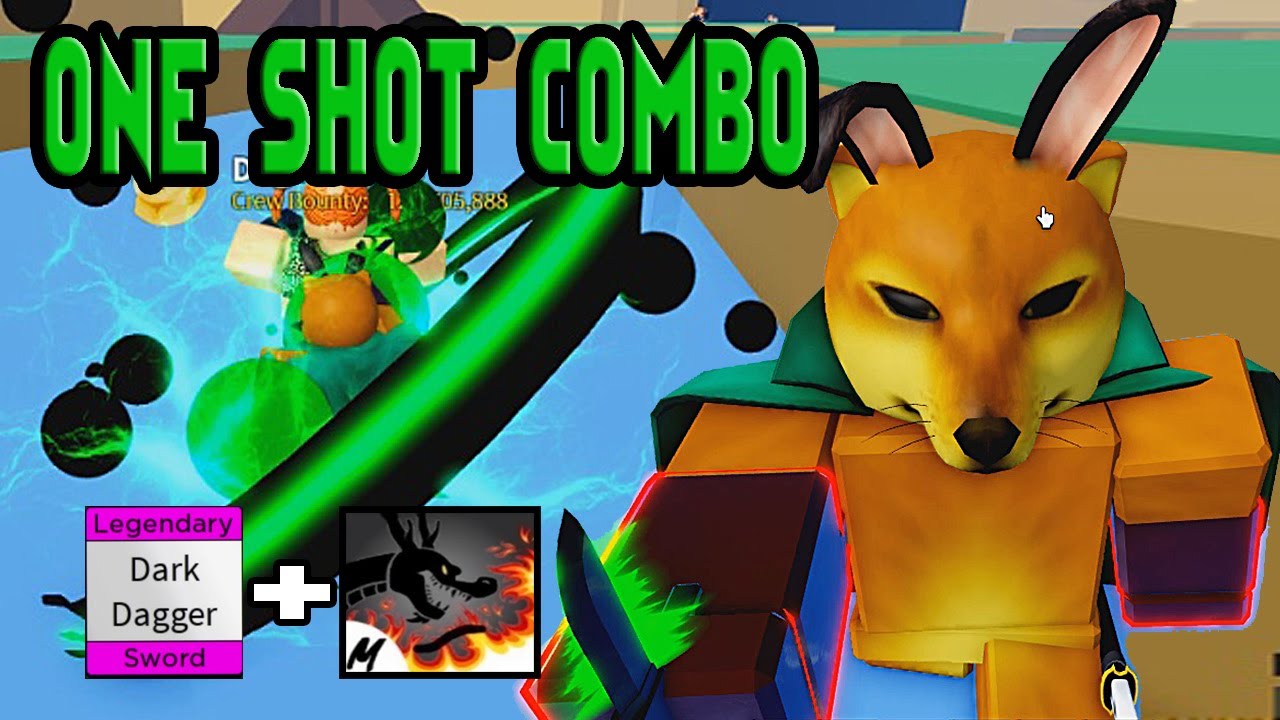 Best Dark dagger Combo One shot with all fighting style, Roblox