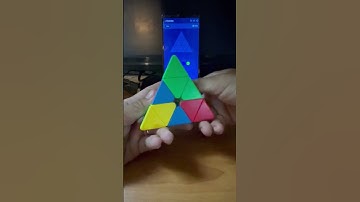 AI Solving Pyraminx Rubik’s Cube#shorts