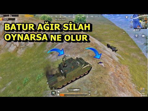 BATUR  AĞIR SİLAH OYNARSA NE OLUR BU TANK MÜTHİŞ ! SOLO VS SQUAD PUBG MOBİLE