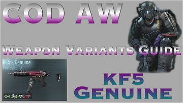 COD Advanced Warfare Weapon Variants Guide #5 - KF5 Genuine Best Class Setup