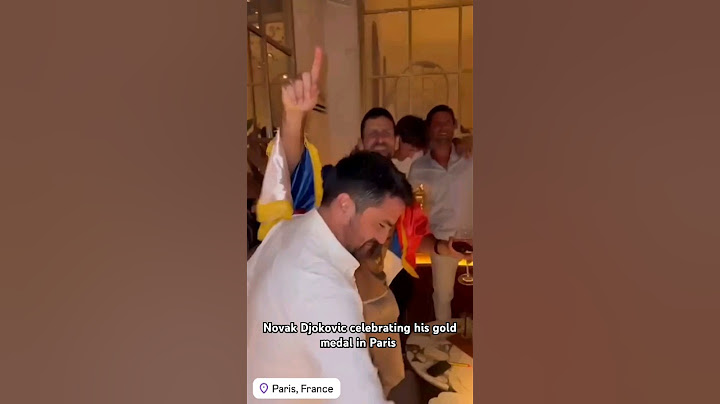 Novak Djokovic celebrating his gold medal at the Olympics last night in Paris #tennis