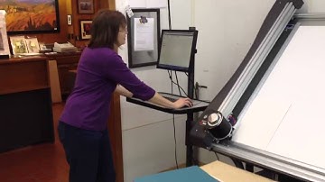 Very First Test of our upgraded Computerized Mat Cutter