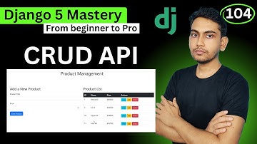 CRUD API using Django JsonResponse and Ajax