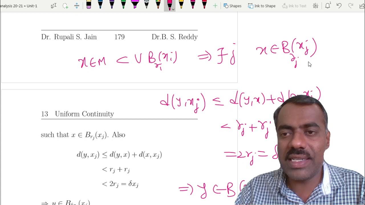 Real Analysis 15 Uniformly Continuous function YouTube