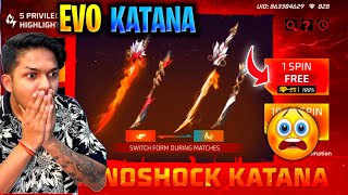 Evo Katana Max Animation 🤑 | Infernoshocks Katana In Free Spin 😲