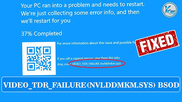 ✅ How To Fix VIDEO_TDR_FAILURE (nvlddmkm.sys) BSOD in Windows 11/10