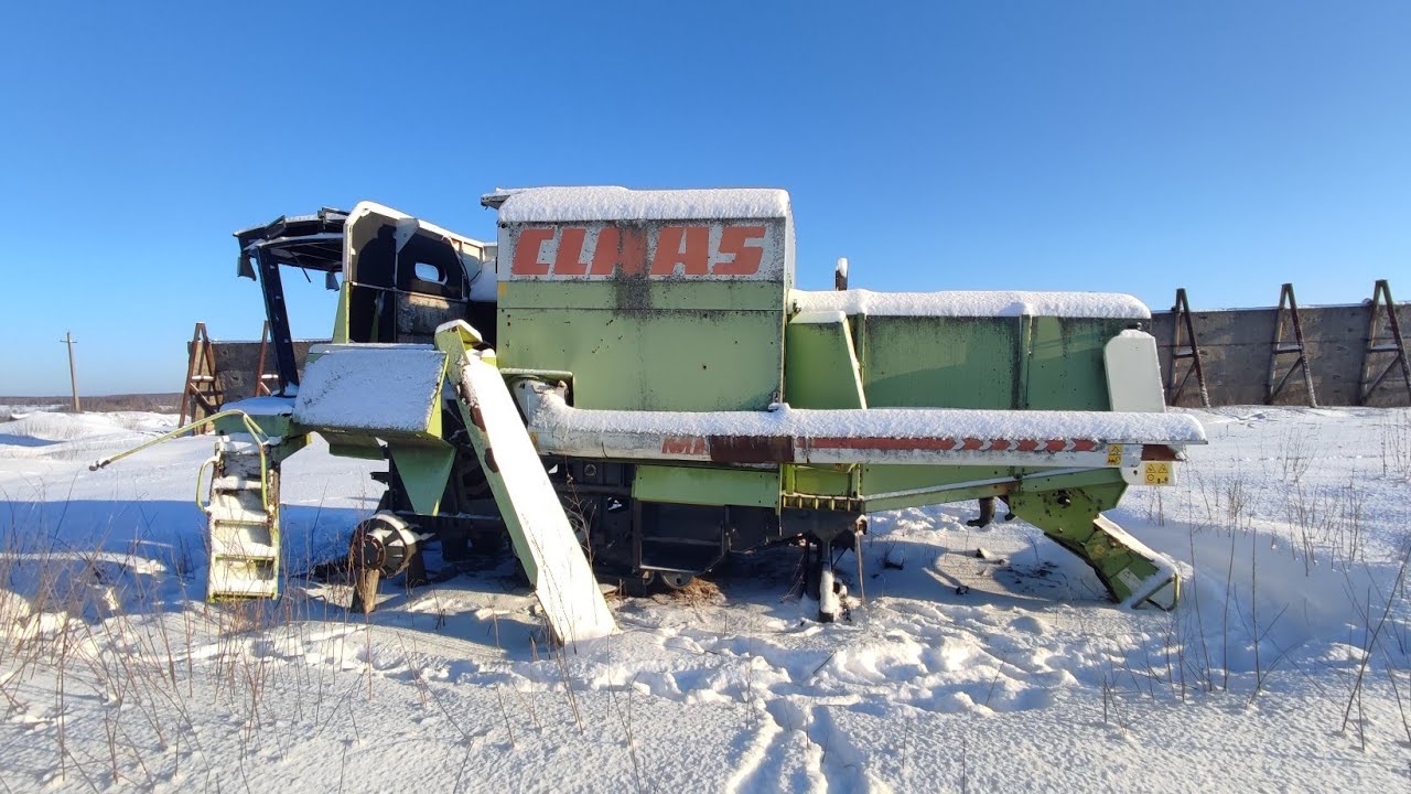 Остатки былой роскоши или комбайн Claas Mega 208 - YouTube