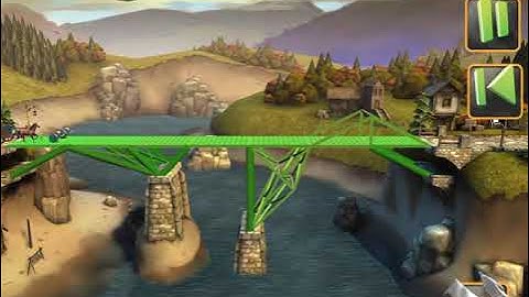 Bridge Constructor Medieval FULL WALKTHROUGH with all Golden Crowns Collected LEVEL II - 7