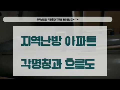 성도기전 지역난방아파트 각명칭과 전체 흐름도 