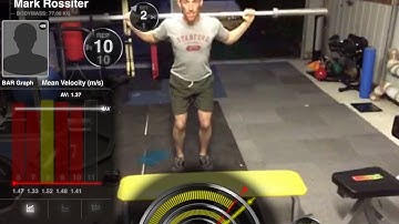 Tired jump squat testing using just 20kg bar