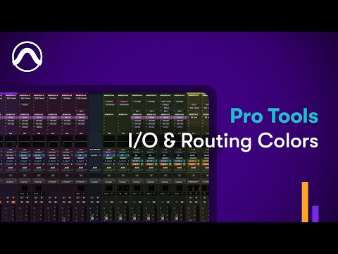 Pro Tools I/O and Routing Colors