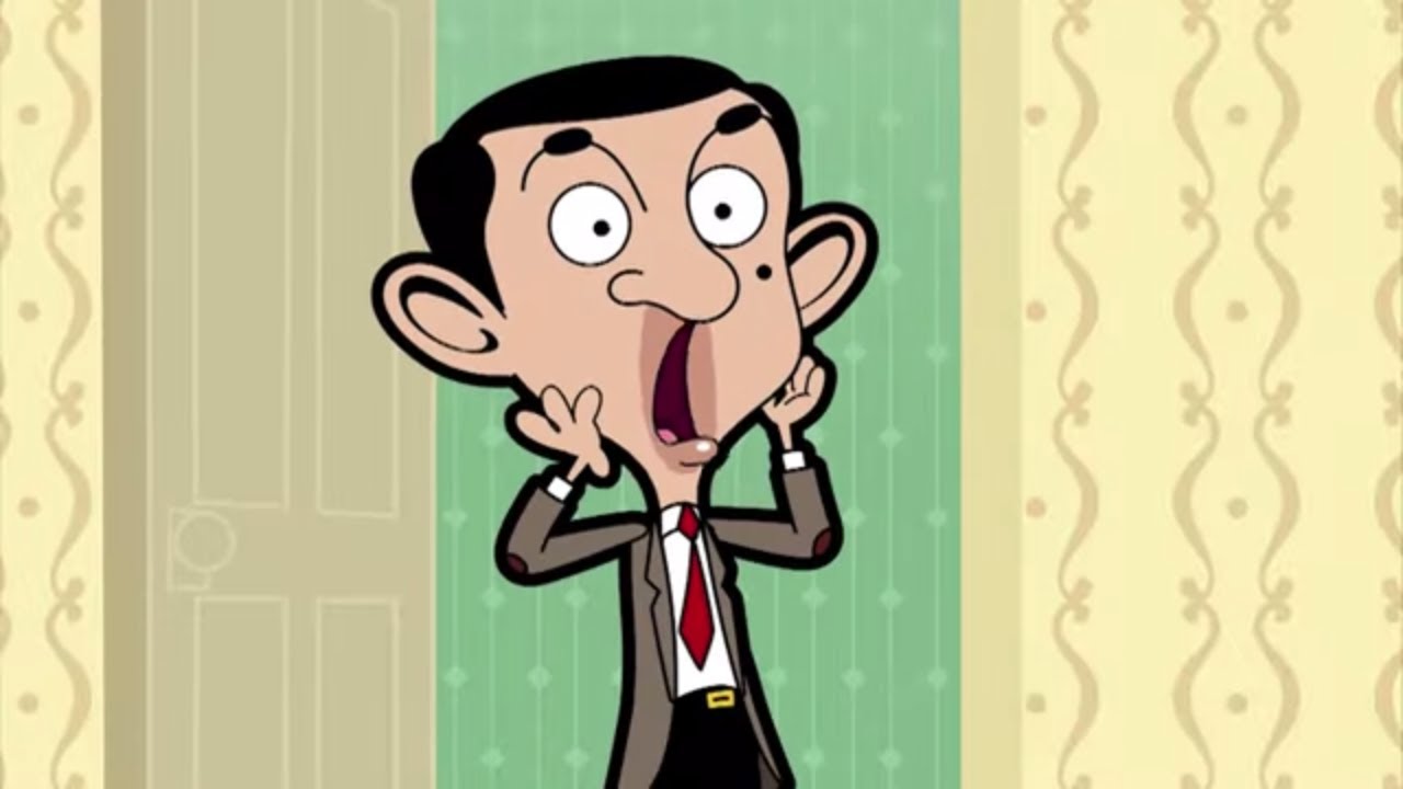 mr bean fish sitting