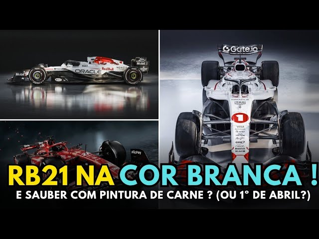 F1 2025 - JAPANESE GP - RED BULL RB21 IN WHITE COLOR! AND SAUBER