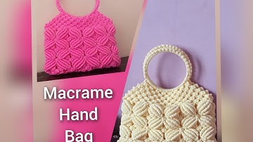 handmade macrame handbag👜#macramehanbag#