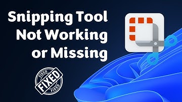 Snipping Tool Not found Missing | not working on Windows 10/11? | No Pop-up or Notifications - Fixed