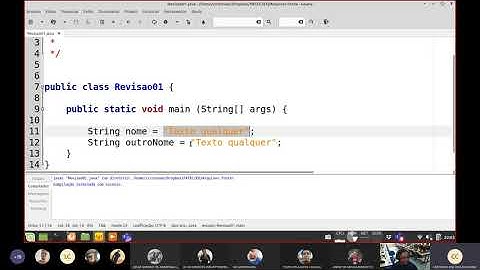 Aula ED - 001 - Revisão da linguagem Java - Parte 01