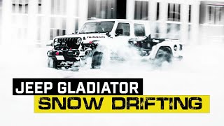 Drifting after Big Snow Storm - Jeep Gladiator